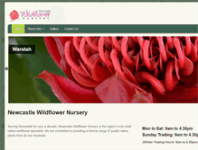 Tablet Screenshot of newcastlewildflower.com.au